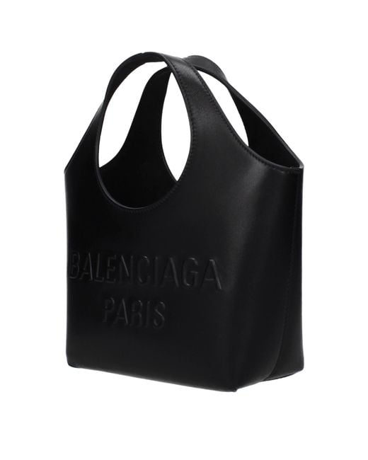 Balenciaga Black Mary Kate Handbag Leather