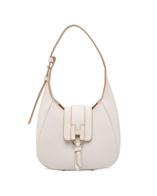 Mini Borsa Hobo di Hogan in White