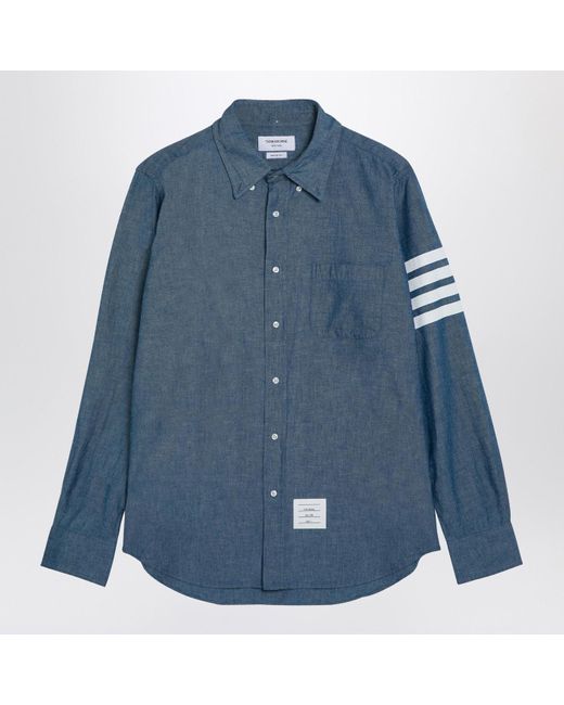 Thom Browne Blue Button-Down Shirt for men