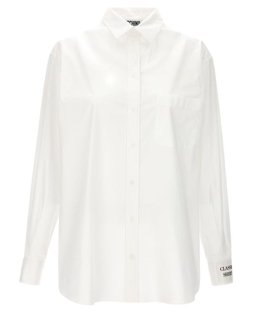 Moschino Poplin Shirt in het White