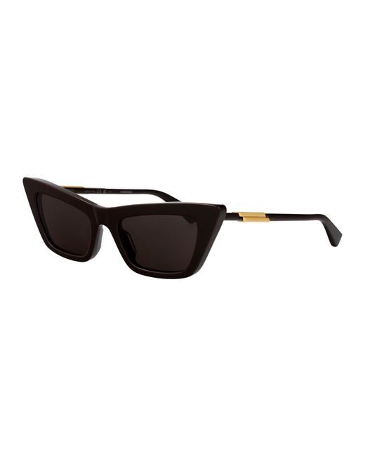 Bottega Veneta Brown Acetate Sunglasses