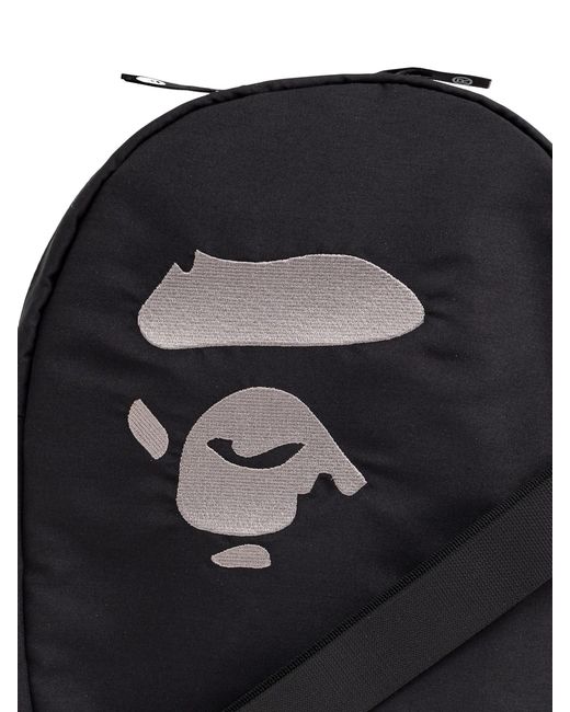 A Bathing Ape Black Big Ape Head Shoulder Bag M