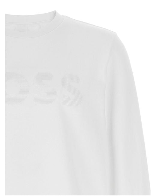 Boss 'Soleri 120' Sweatshirt in White für Herren