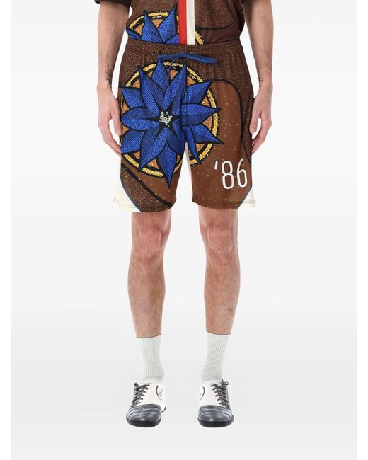 Pantofola D Oro Blue Soccer Shorts Thebe Magugu X Pdo