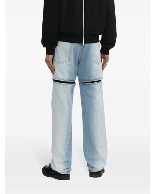Random Identities Blue Back Slash Jeans Ran03P001 for men