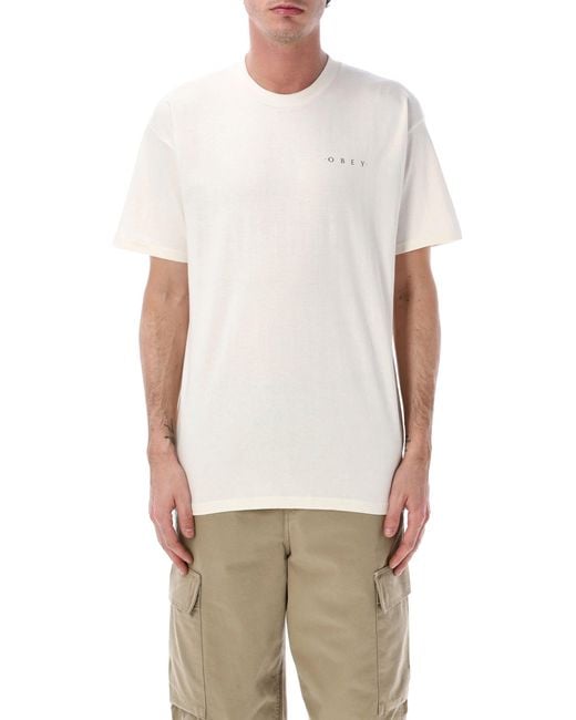 Obey White T Shirts And Polos for men