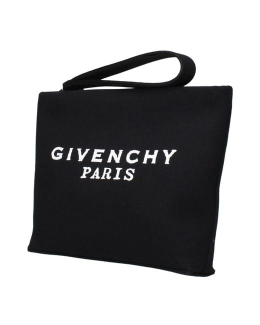 Givenchy Black Clutch Fabric