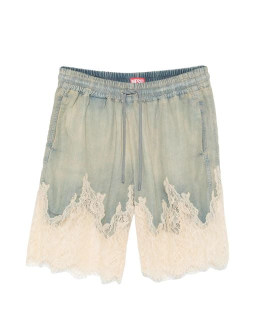 DIESEL Blue De-Malkia-S3 Shorts