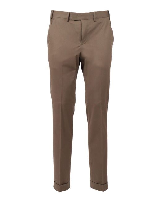PT01 Gray Master, Flat Front, Diagonal Pockets, Flap Back Pockets, Turn Up