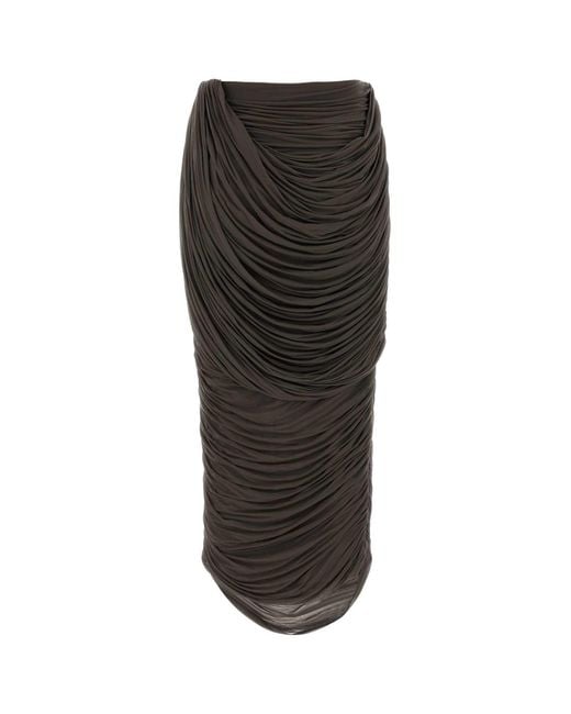 Magda Butrym Black Stretch Cupo Skirt