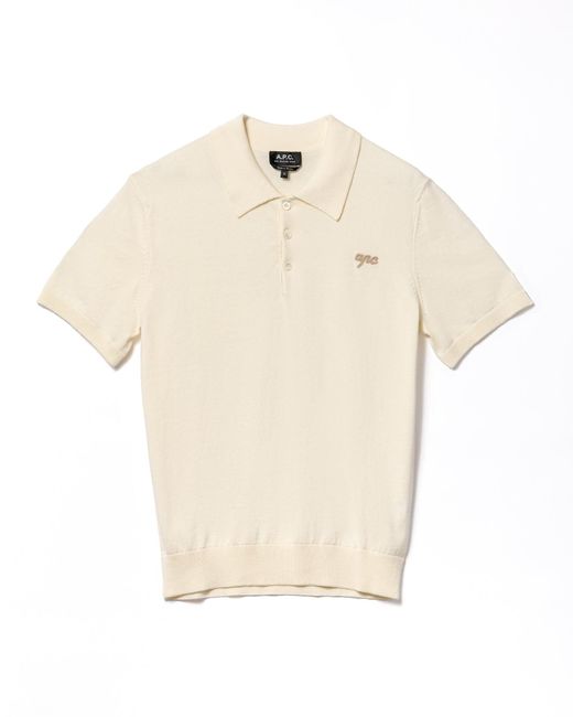 A.P.C. T -Shirts und Polos weiß in Natural für Herren