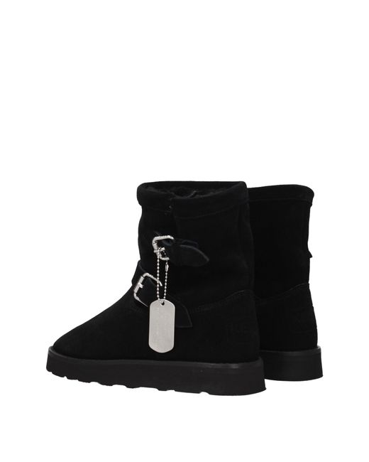 KENZO Black Boots Suede for men