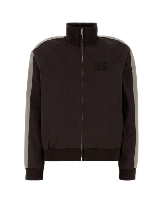 Miu Miu Black Chocolate Cotton Jacket