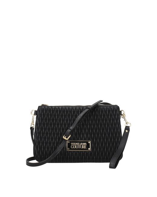 Versace Jeans Black Pochette Couture Polyurethane for men