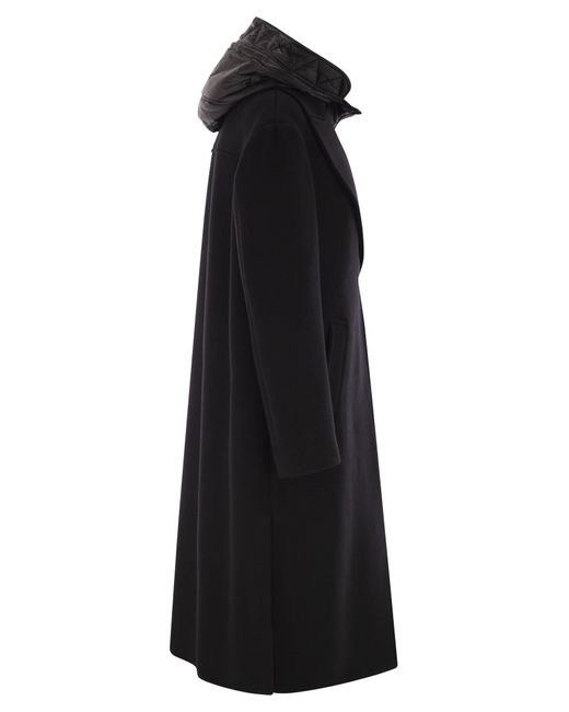 Fay Black Double Front Coat