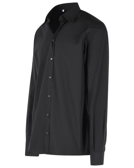Dolce & Gabbana Black Cotton Shirt for men