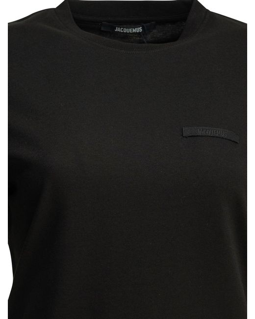 Jacquemus Black "Gros Grain" Crewneck T-Shirt