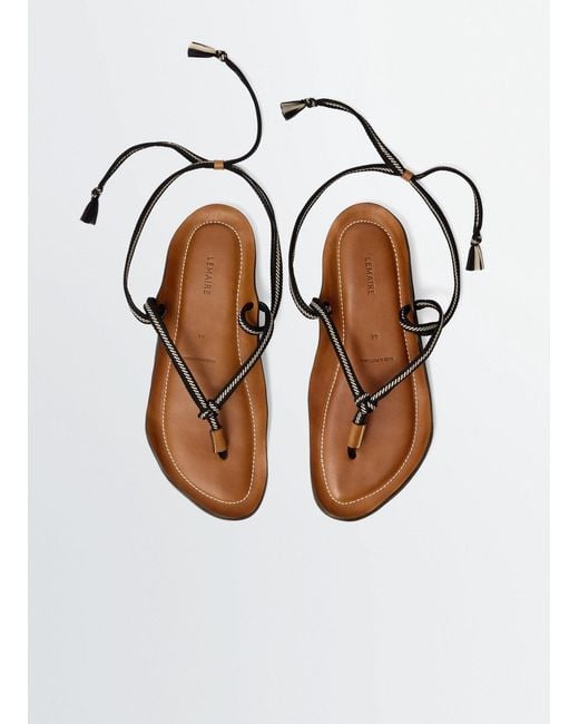 Lemaire White Vibram Sandals