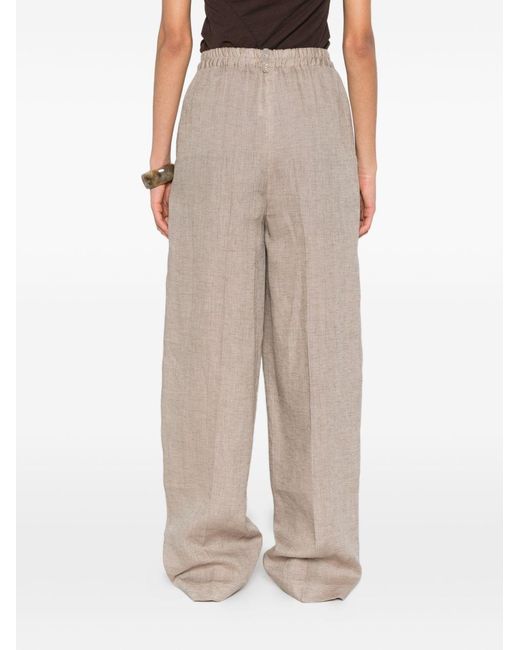 Fabiana Filippi White Linen Trousers