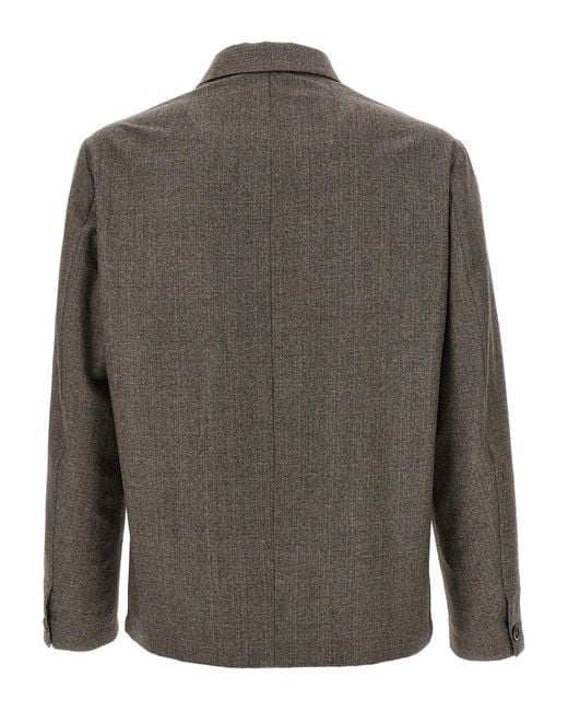 Barena Gray Overshirt Visal