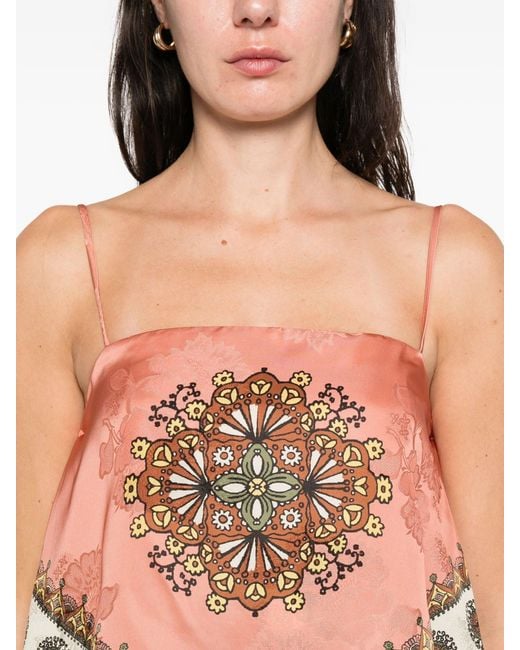 ALÉMAIS Pink Contina Scarf Top