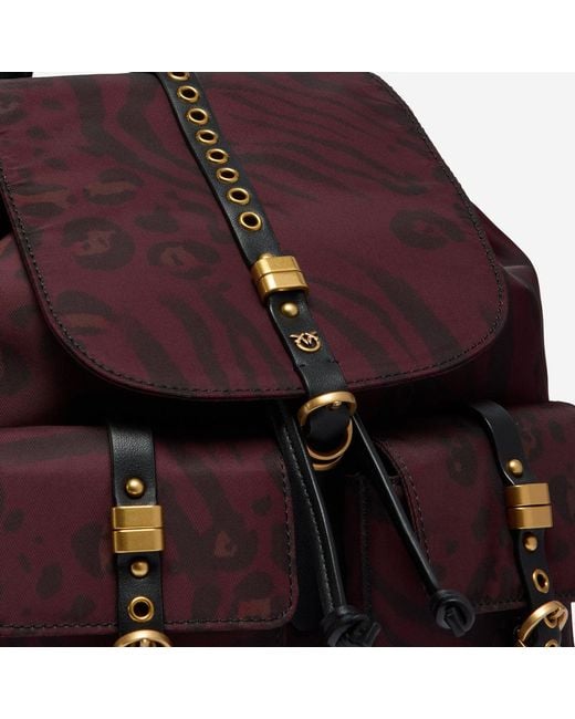 Pinko Purple Nylon-Rucksack