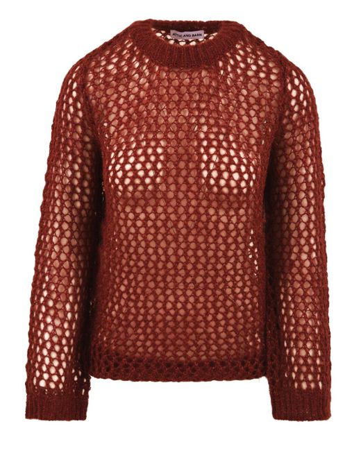 Attic And Barn Attic En Barn Sweaters Brown in het Red