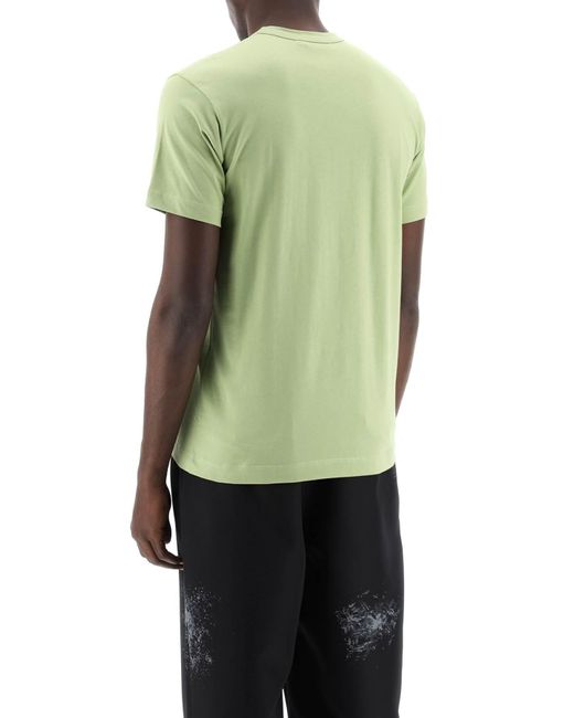 Comme des Garçons Logo Druck T -Shirt in Green für Herren