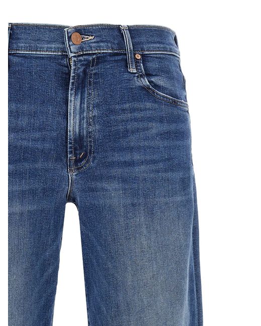 Mother Moeder 'the Mid Rise Maven Sneak' Jeans in het Blue