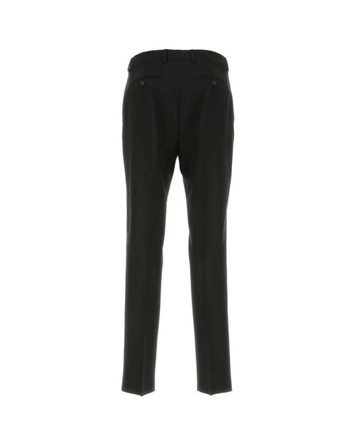 Valentino Garavani Black Wool Pant for men