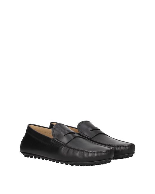 Tod's Black Moccasins Leather