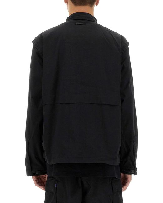 Alpha Industries Black Utility Shirt Jacket for men