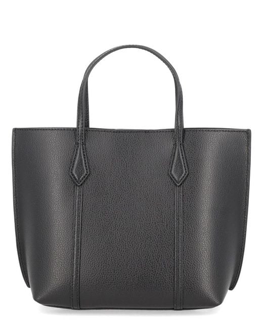 Tory Burch Black "Perry" Shopping Bag