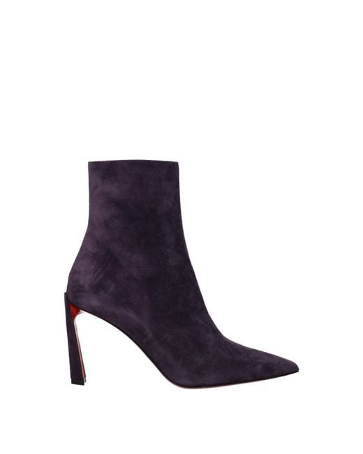 Louboutin Blue Stivaletti Condora Donna Camoscio Viola/Mora for men