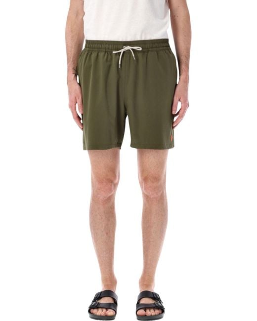 Polo Ralph Lauren Green Traveller Swim Shorts for men