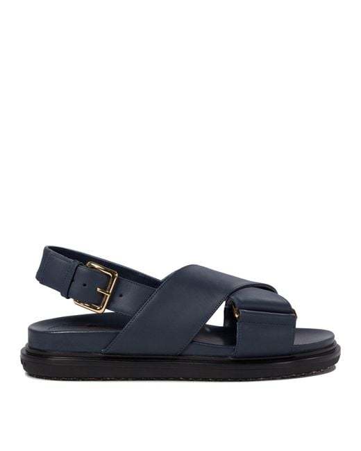 Marni Blue Ledersandalen