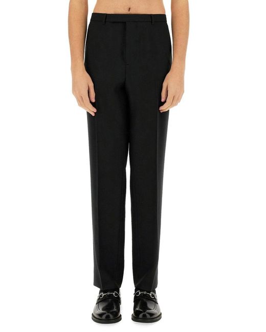 Gucci Black Pants "Mini Gg" for men