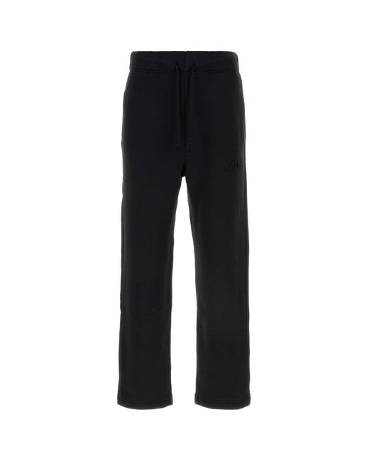 Autry Black Tonal Logo Sweatpants for men