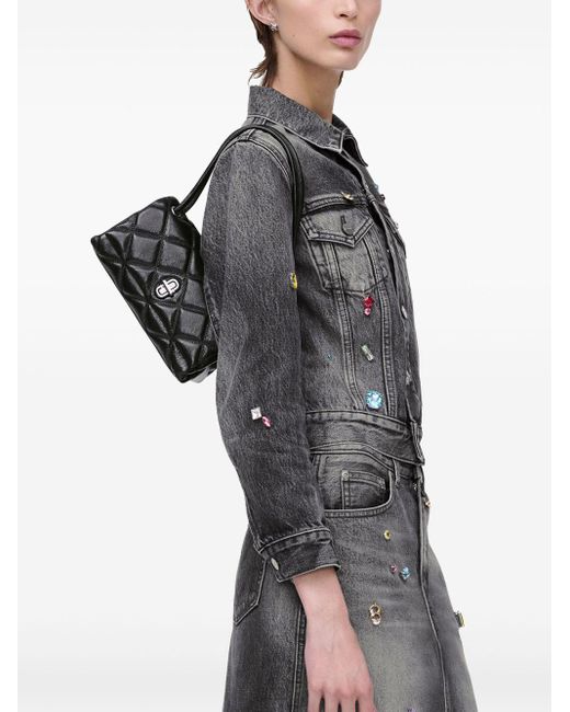 Marc Jacobs 'the Quilted Mini Dual' Schoudertas in het Black