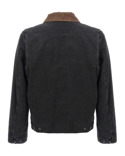 Saint Laurent Black Workwear Casual Jackets, Parka for men