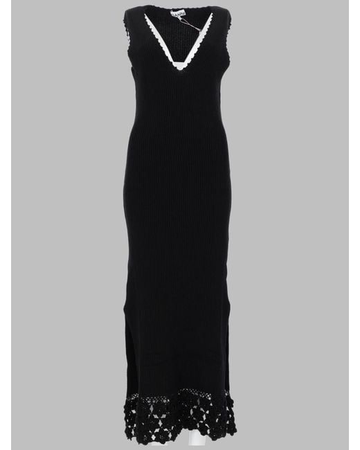 Ganni Black Chic Mini Dress For