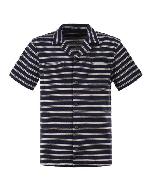 Polo Ralph Lauren Black Short Sleeved Knitted Striped Shirt