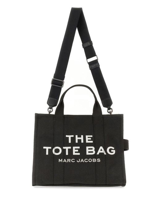 Marc Jacobs Black The Tote Bag Medium Canvas Tote