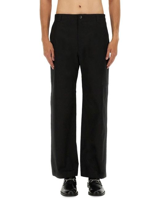 Gucci Black Pants With Web Detail for men