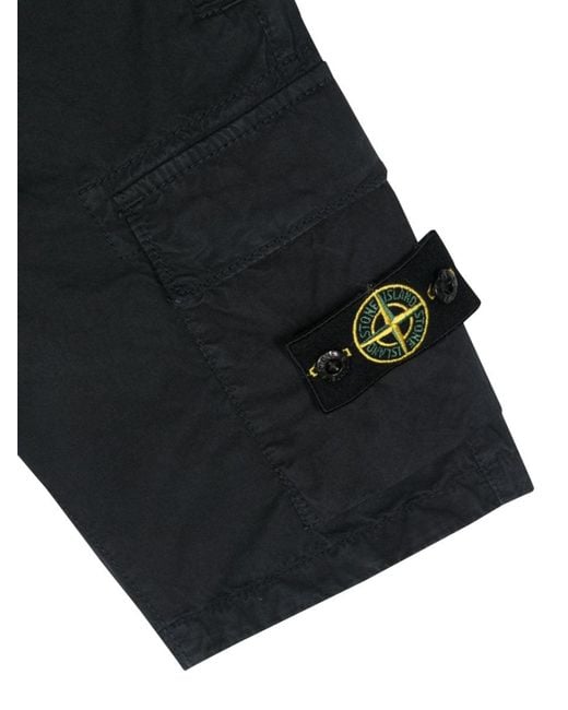 Stone Island White Bermuda Regular