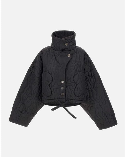 Barbro Black Wave Mandteted Veste AVAVAV en coloris Blue