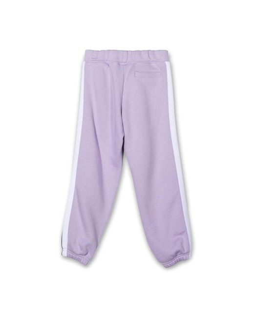 Palm Angels Purple Logo Track Sweat Pant