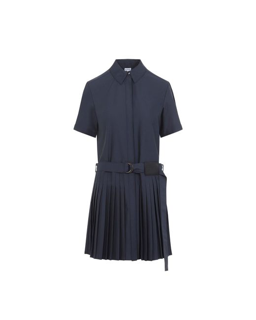 Loewe Blue Pleated Dress
