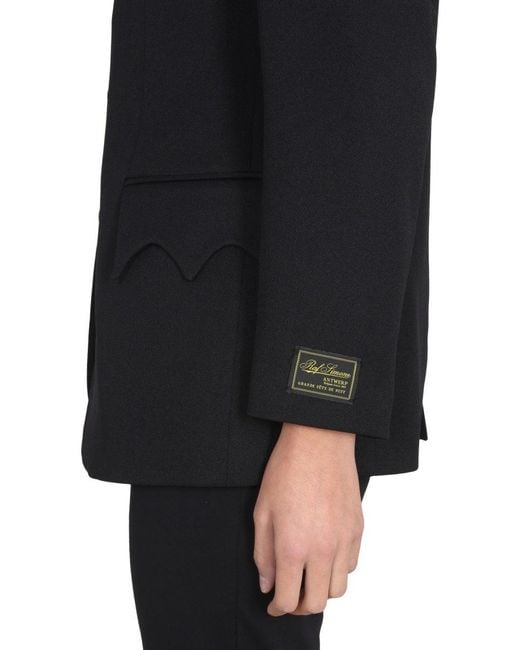 Raf Simons Black Single-Breasted Jacket