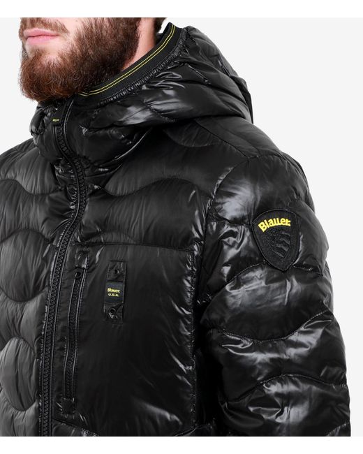 Abrigos Negro Blauer de color Black